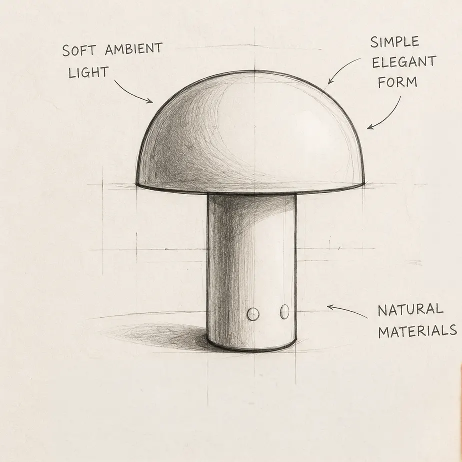 Concept design: lamp sketch